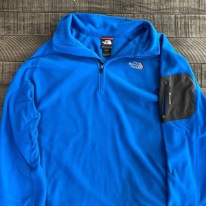 North Face 1/4 Blue Pullover